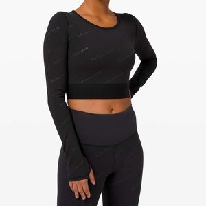 Lululemon Wunder Train Cropped Long Sleeve Special Edition